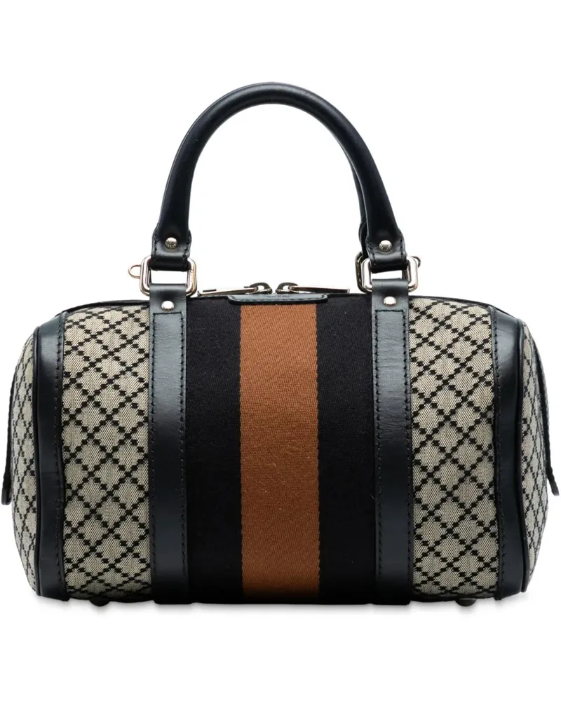 Gucci Hobo Bags Small GG Canvas Web Joy Boston Bag braun Braun