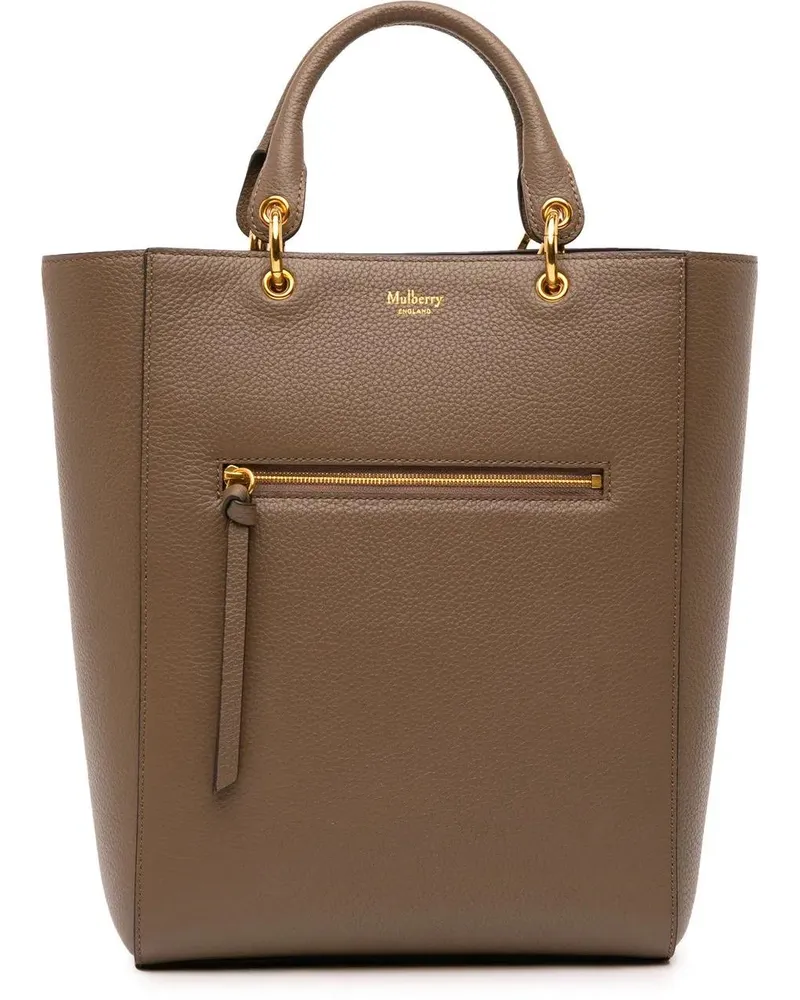 Mulberry Hobo Bags Classic Grain Calfskin Maple Tote braun Braun