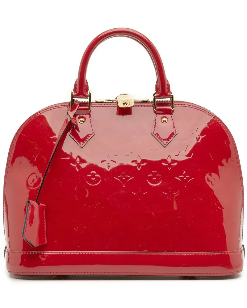 Louis Vuitton Crossbody Bags Monogram Vernis Alma PM rosa Gold