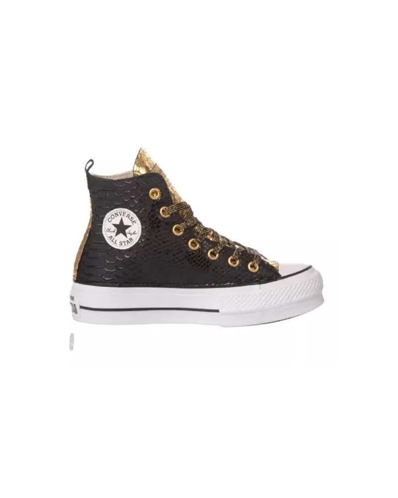 Converse Low-Top Sneaker Platform Black, Gold schwarz Schwarz