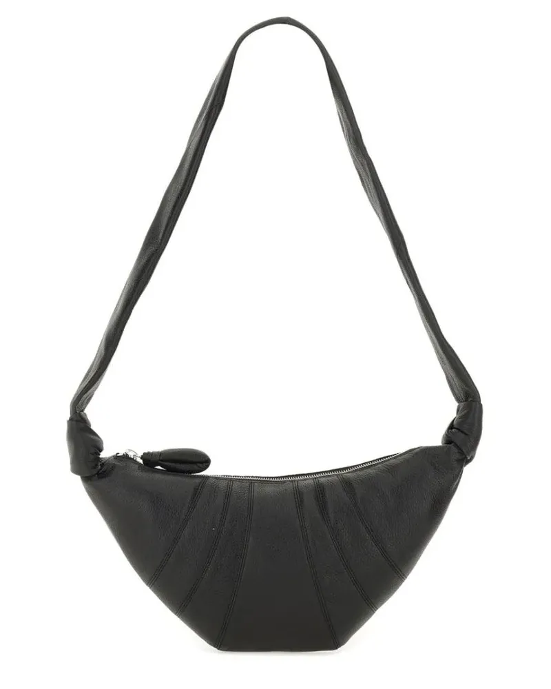 Christophe Lemaire Hobo Bags Small "Croissant" Bag schwarz Schwarz