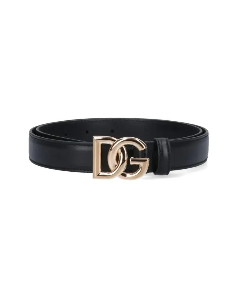 Dolce & Gabbana Gürtel Dg Belt – Black schwarz Schwarz
