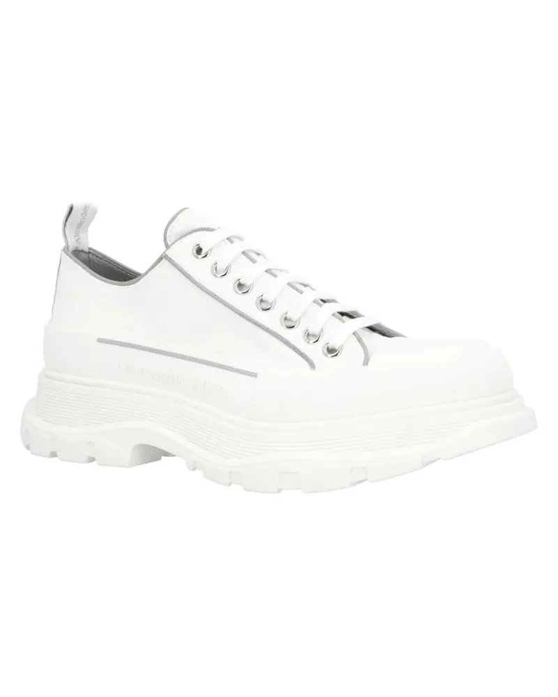 Alexander McQueen Low-Top Sneaker Tread Sneaker 'White Grey' weiß Weiß