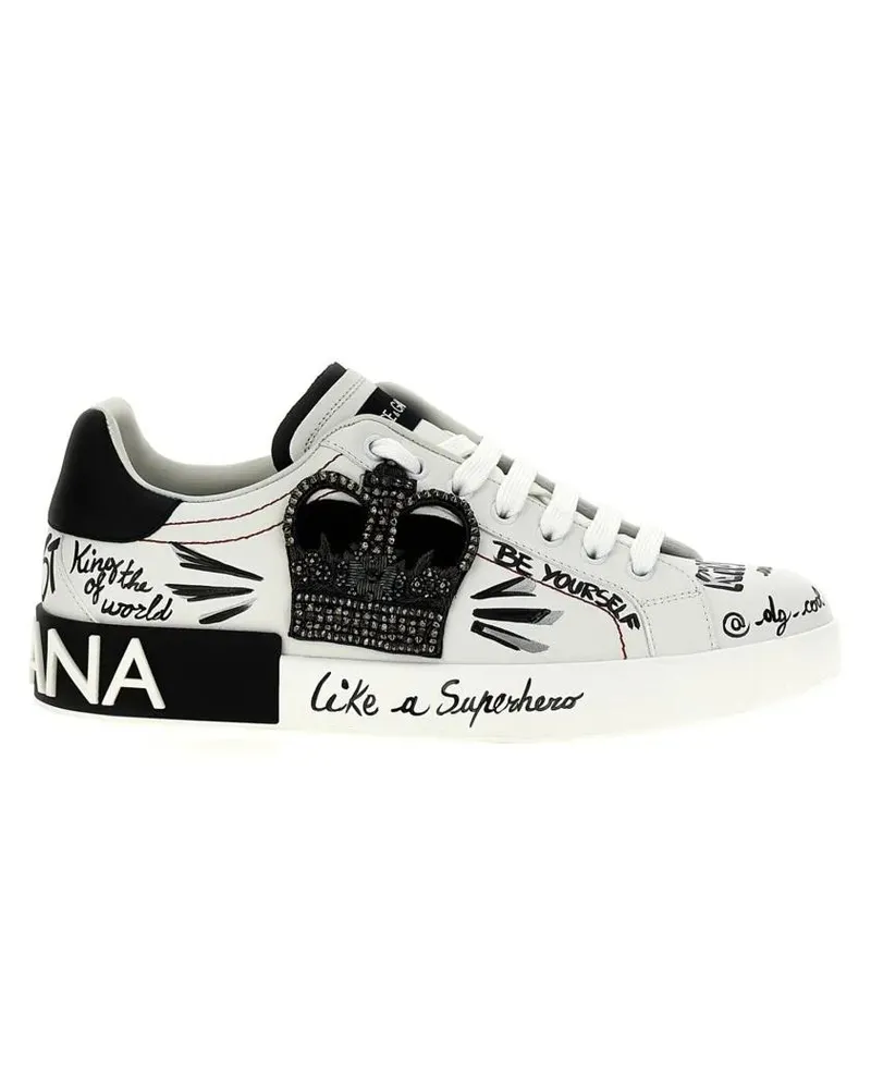 Dolce & Gabbana Low-Top Sneaker 'Portofino' Sneakers weiß Weiß