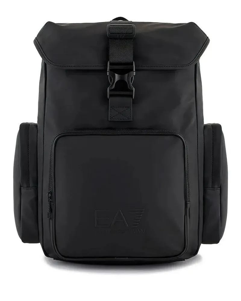 Emporio Armani Rucksäcke Structured Black Backpack schwarz Schwarz