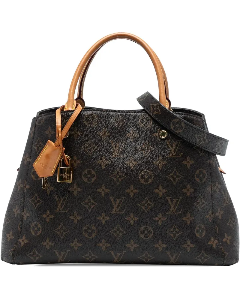 Louis Vuitton Hobo Bags Monogram Montaigne MM braun Braun