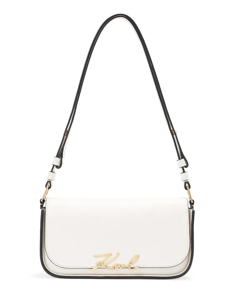 Karl Lagerfeld Crossbody Bags K/SIGNATURE ZWEIWEG-UMHÄNGETASCHE weiß Weiß