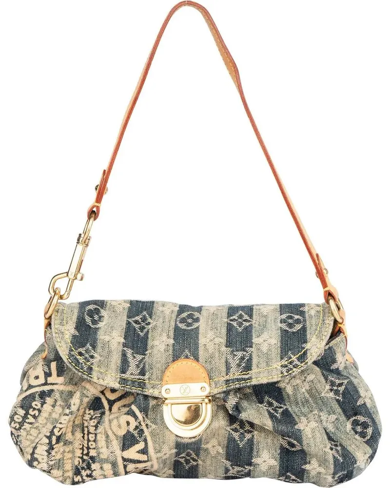 Louis Vuitton Crossbody Bags Louis  Vuitton Denim Monogram Pleaty Raye Handbag blau Blau