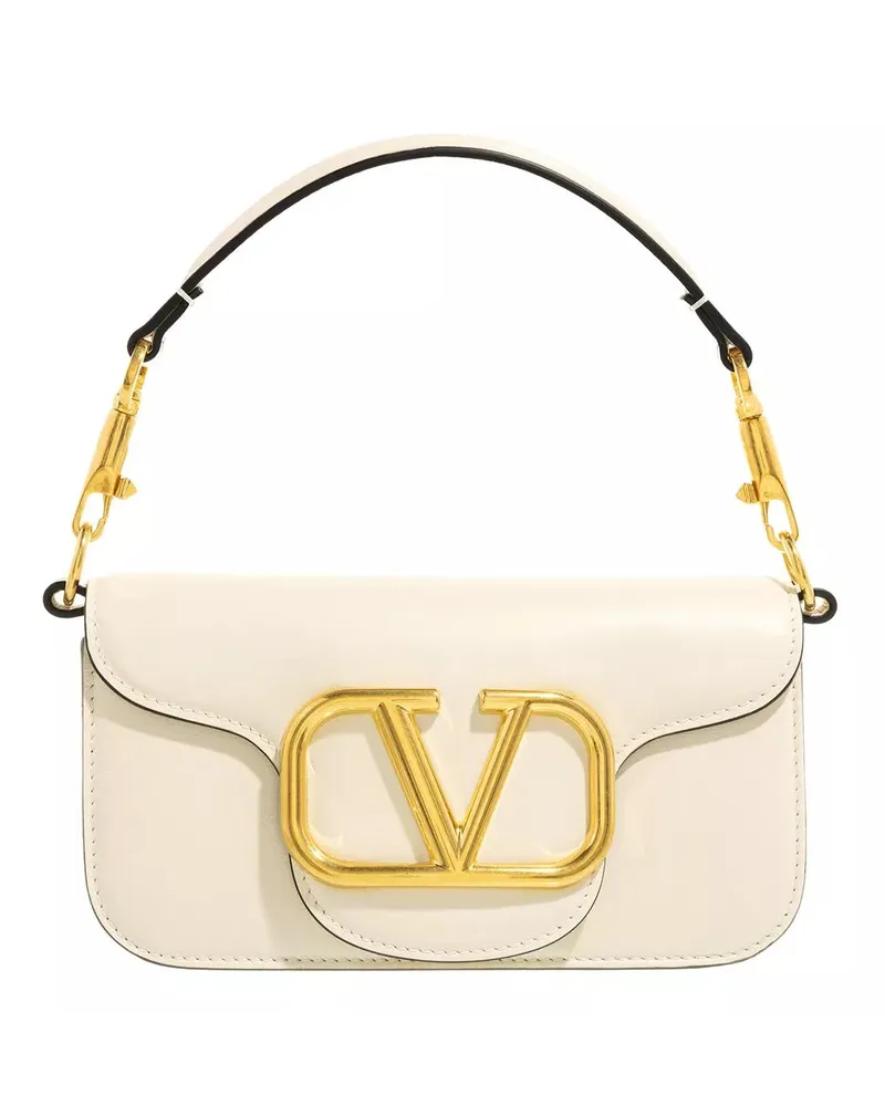 Valentino Garavani Crossbody Bags Locò Shoulder Bag Leather creme Creme
