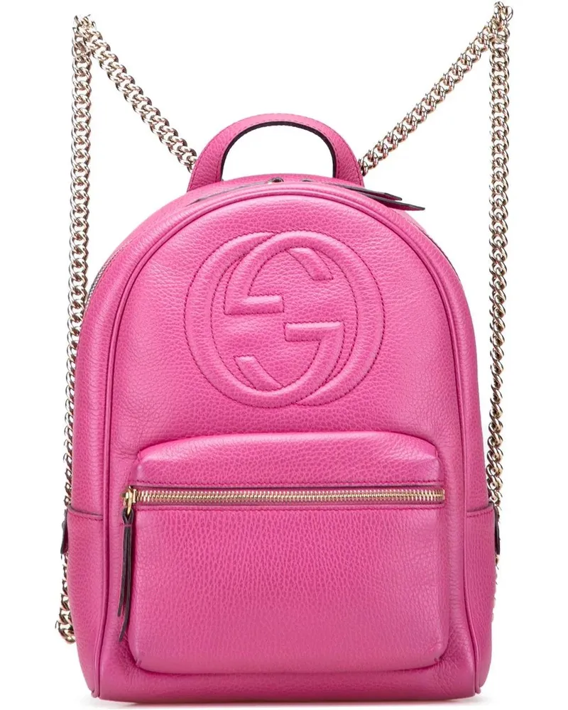 Gucci Rucksäcke Leather Soho Backpack rosa Gold