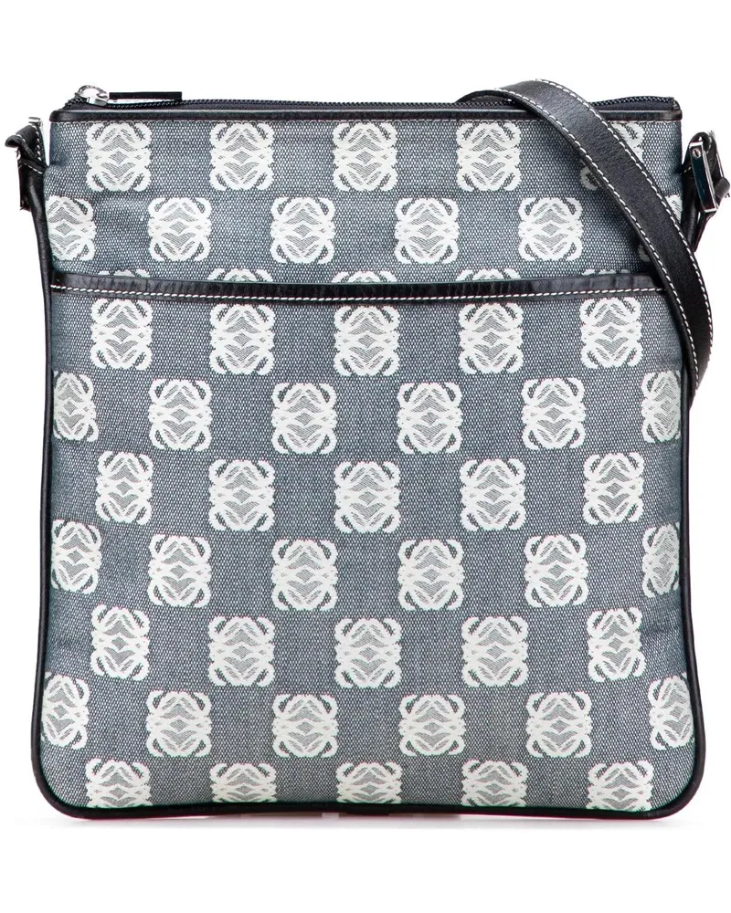 Loewe Hobo Bags Anagram Canvas Crossbody grau Grau