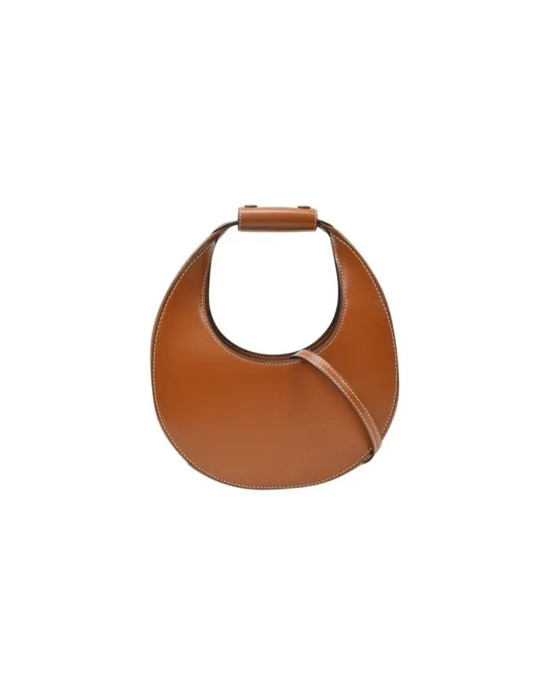 STAUD Crossbody Bags Mini Moon Handbag - Tan - Leather braun Braun