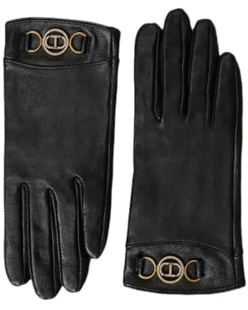 Twin-Set Handschuhe Gloves Black schwarz Schwarz