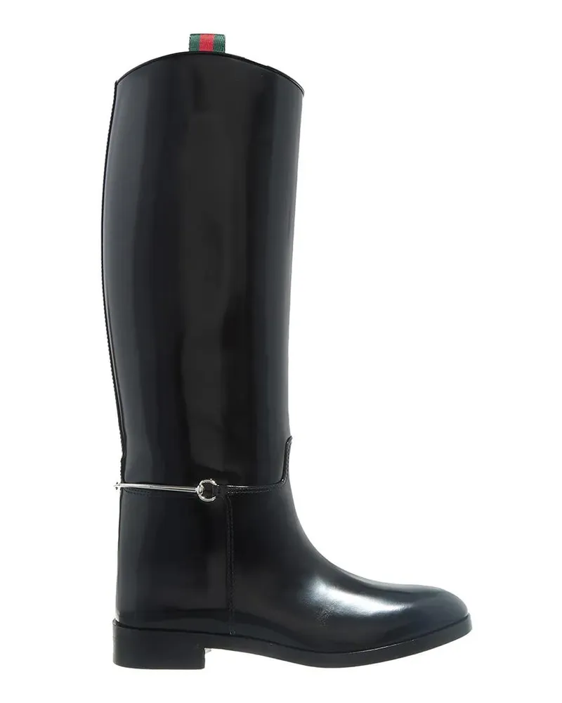 Gucci Stiefel Horsebit Boots schwarz Schwarz
