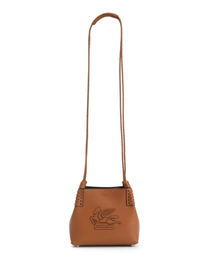 Etro Hobo Bags Libra Xs Shoulder Bag In Brown Calf Leather braun Braun