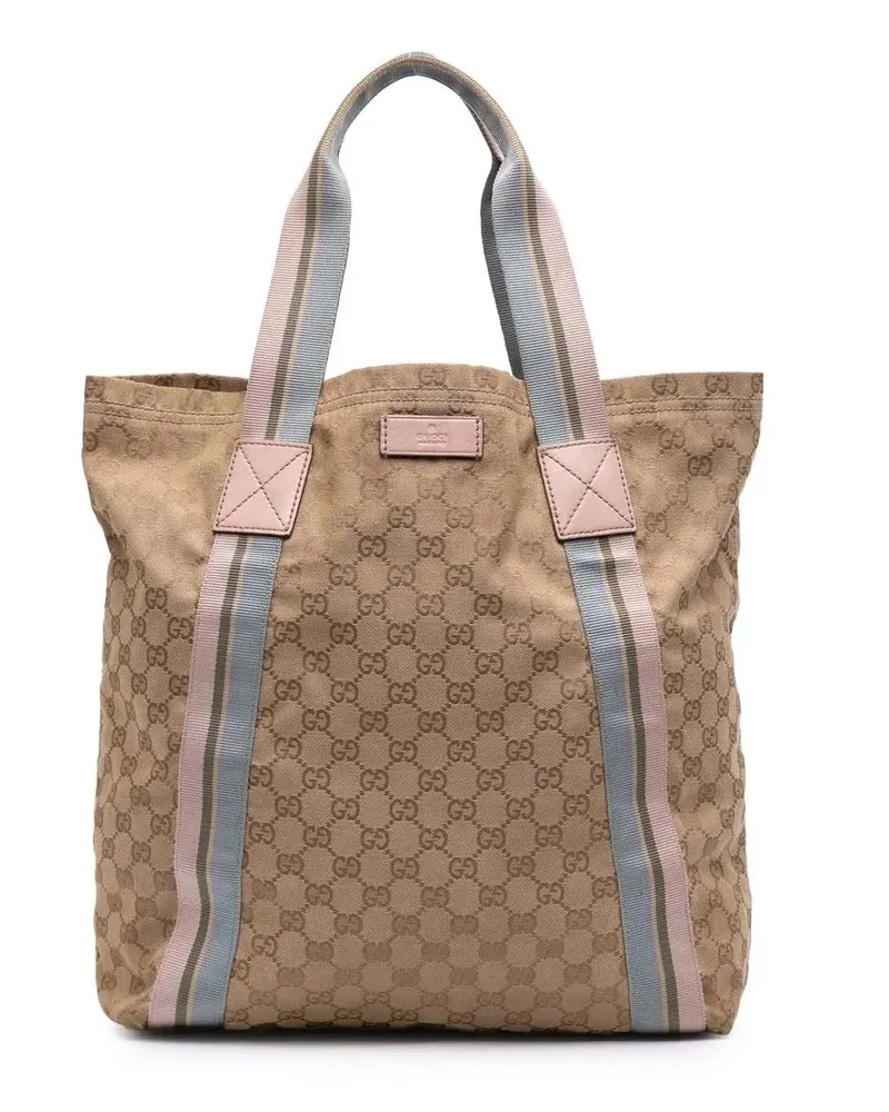 Gucci Shopper GG Canvas Web Tote braun Braun