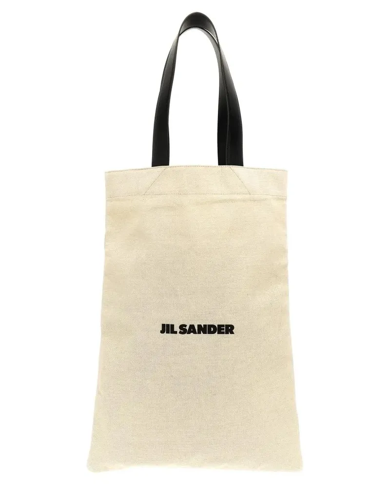 Jil Sander Shopper & Totes 'Flat Shopper' Large Shopping Bag beige Beige