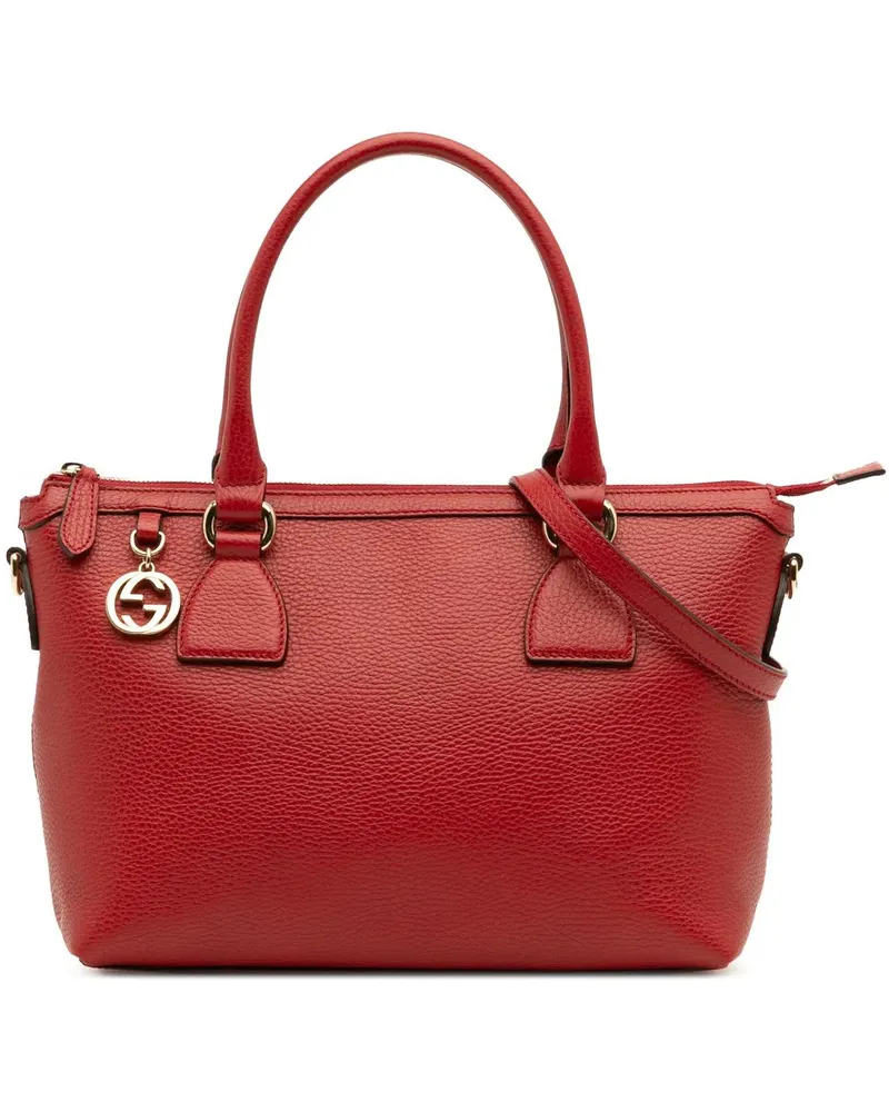 Gucci Hobo Bags Dollar Calfskin GG Charm Satchel rot Rot