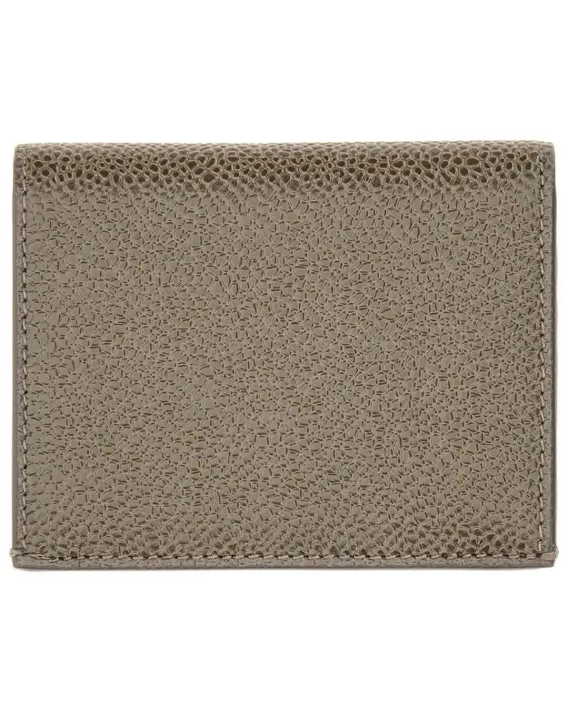 Thom Browne Portemonnaies Grained Leather Card Case braun Braun