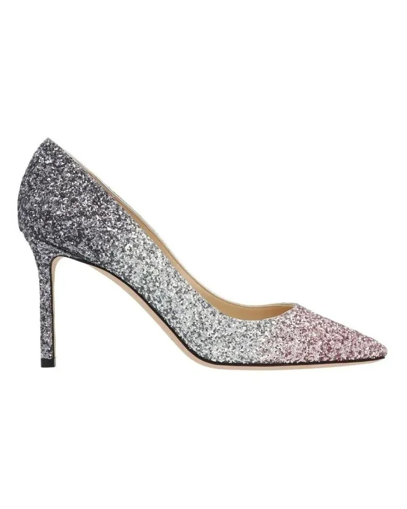 Jimmy Choo Hohe Schuhe High Heel Pumps With Pointed Toe Design grau Grau