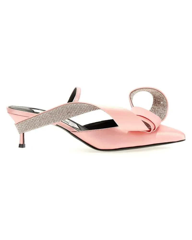 Sergio Rossi Slipper & Pantoletten Area Marquise' Satin Mules pink Rosa