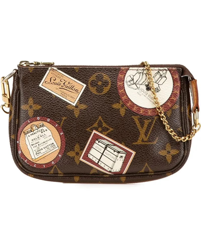 Louis Vuitton Crossbody Bags 2008 Monogram Patch Mini Pochette Accessoires braun Braun