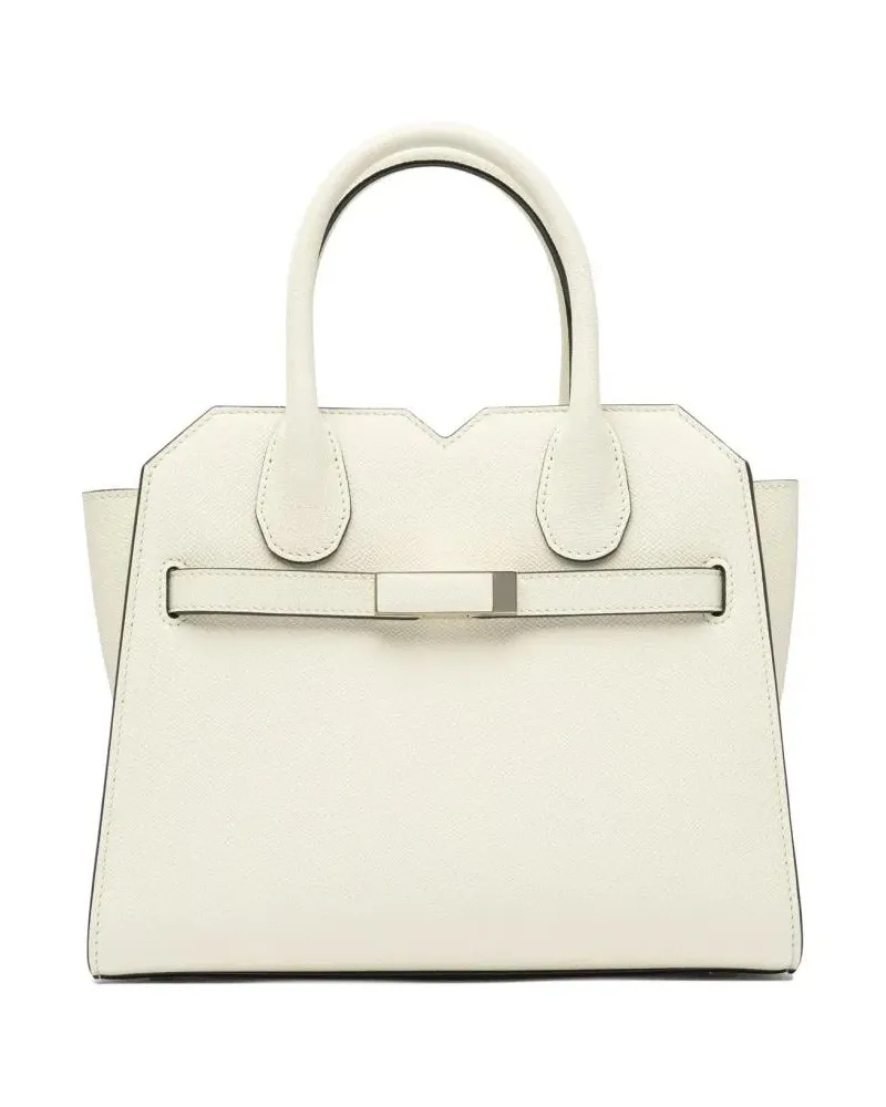Valextra Hobo Bags Milano Mini Handbag With Textured Leather beige Beige