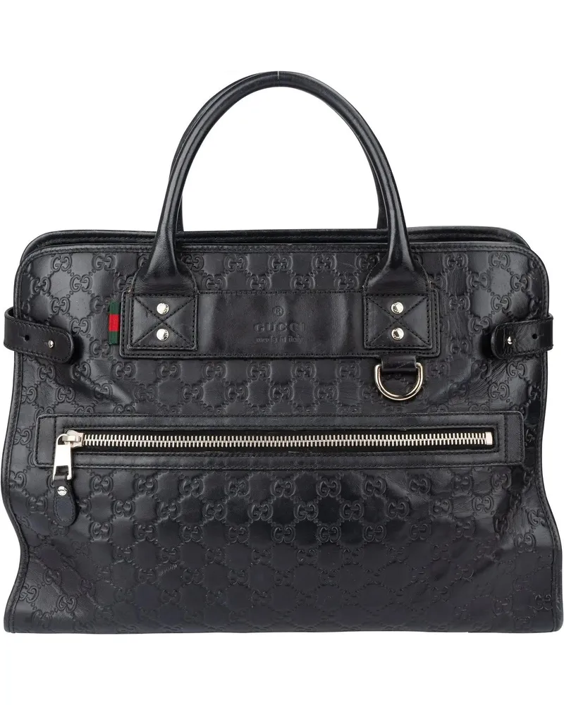 Gucci Crossbody Bags  GG Leather Monogram Business Handbag schwarz Schwarz