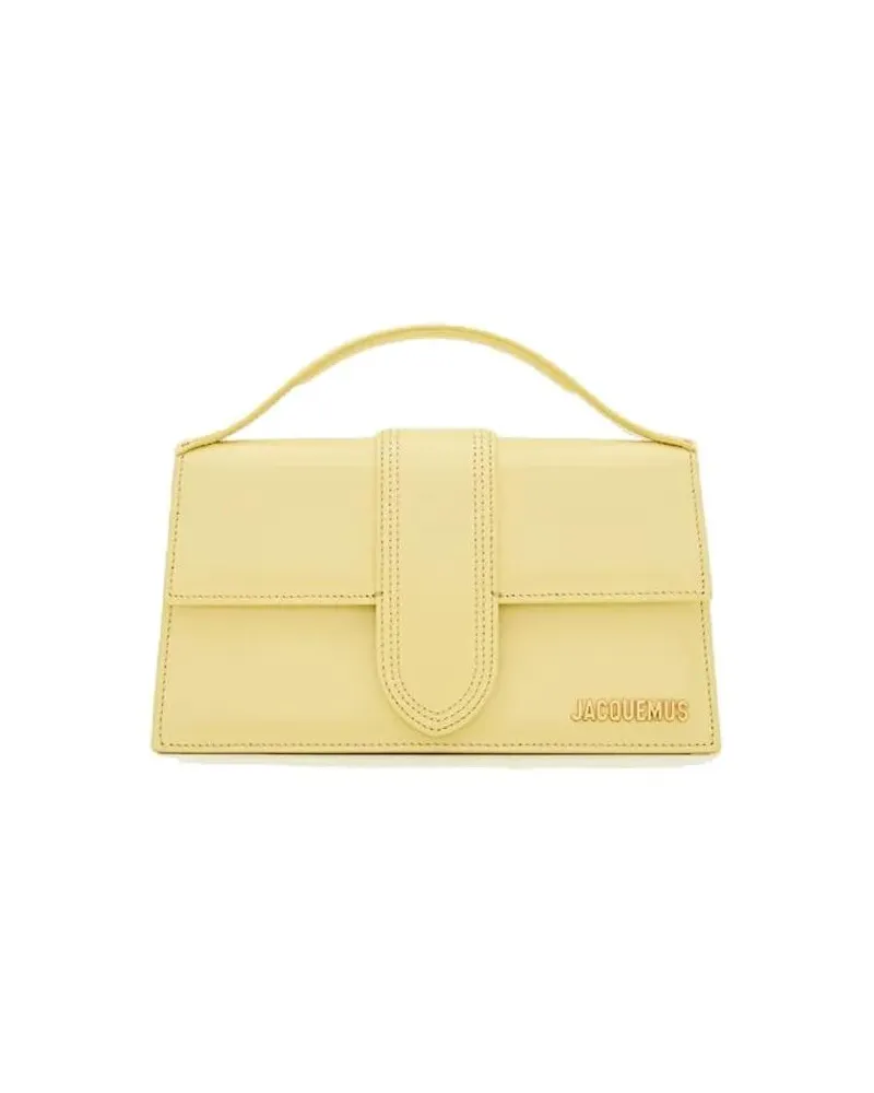 Jacquemus Hobo Bags Le Grand Bambino Shoulder Bag With Magnetic Closur gelb Gelb