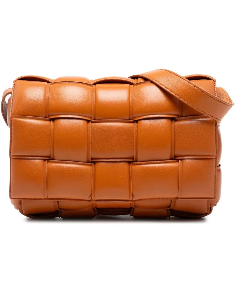 Bottega Veneta Hobo Bags Nappa Intrecciato Padded Cassette Crossbody orange Orange