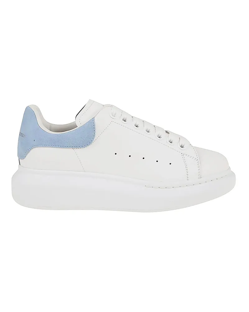 Alexander McQueen Low-Top Sneaker Oversized Leather Sneakers weiß Weiß
