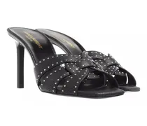 Slipper & Pantoletten Tribute Studded Heeled Mules Leather schwarz