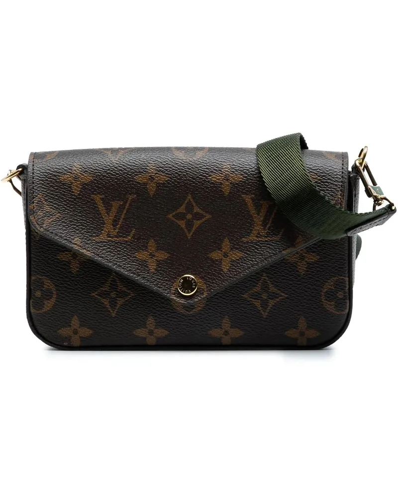 Louis Vuitton Hobo Bags Monogram Felicie Strap And Go braun Braun