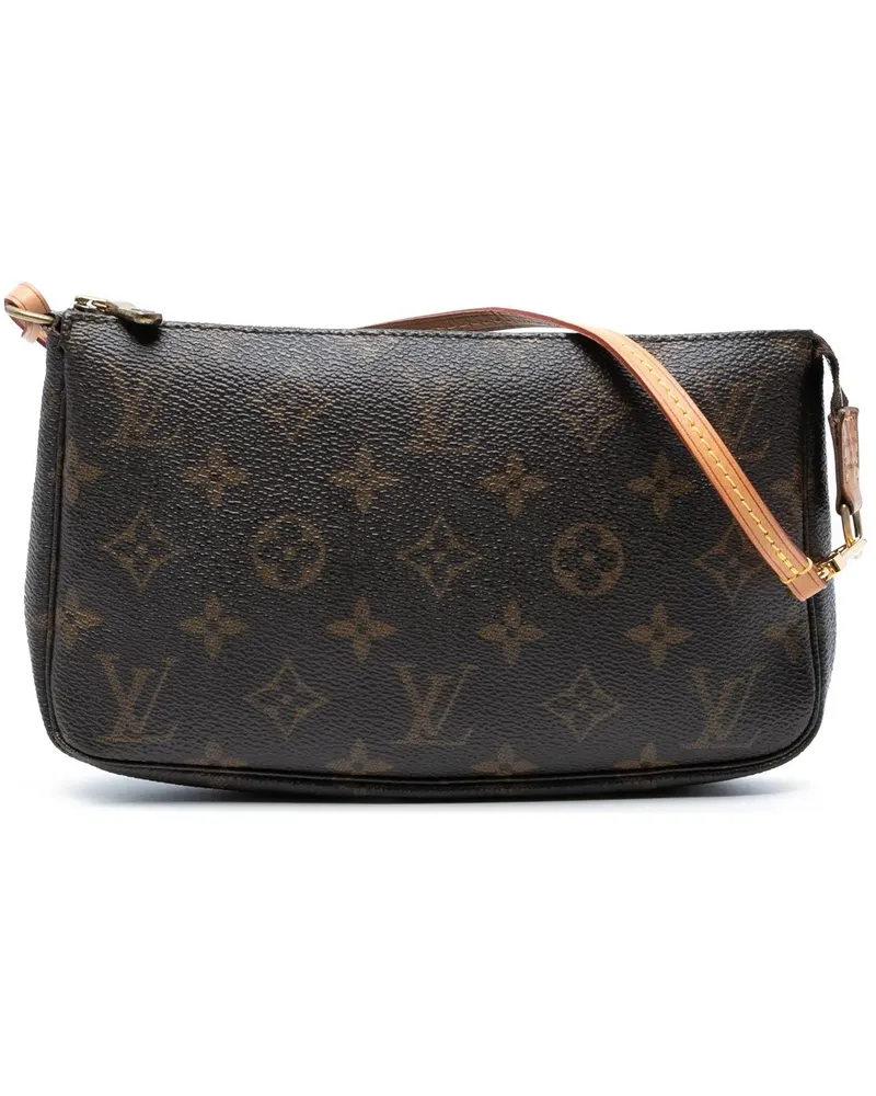 Louis Vuitton Hobo Bags Monogram Pochette Accessoires braun Braun