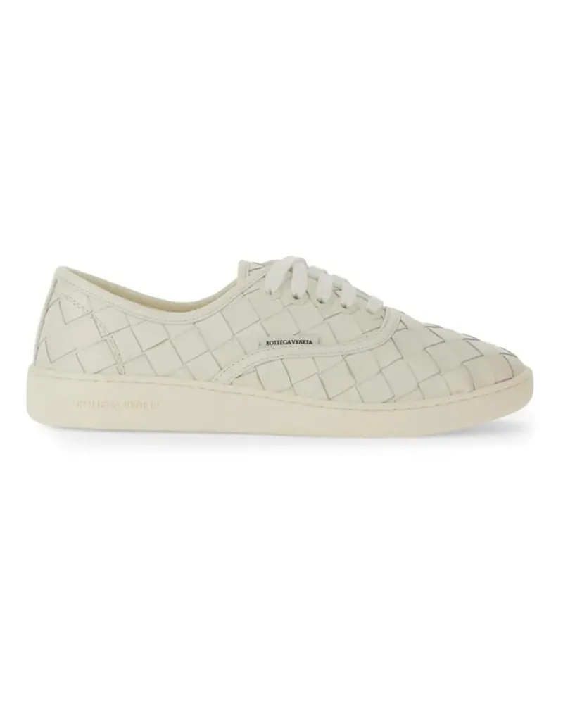 Bottega Veneta Low-Top Sneaker Woven Leather Sneakers weiß Weiß