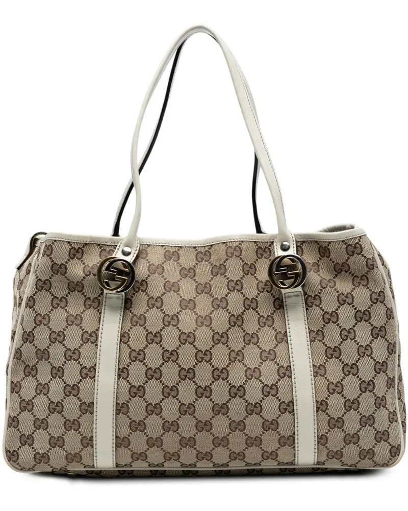 Gucci Shopper GG Canvas Twins Tote braun Braun