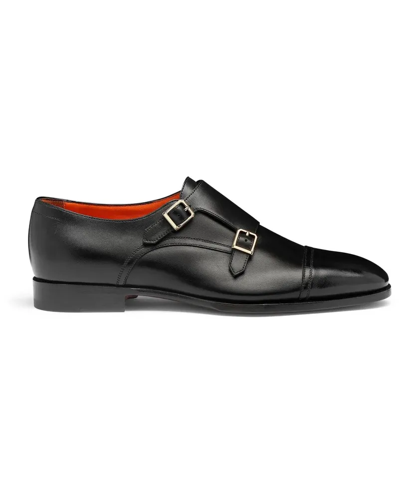Santoni Men's doublebuckle shoe weiß Weiß