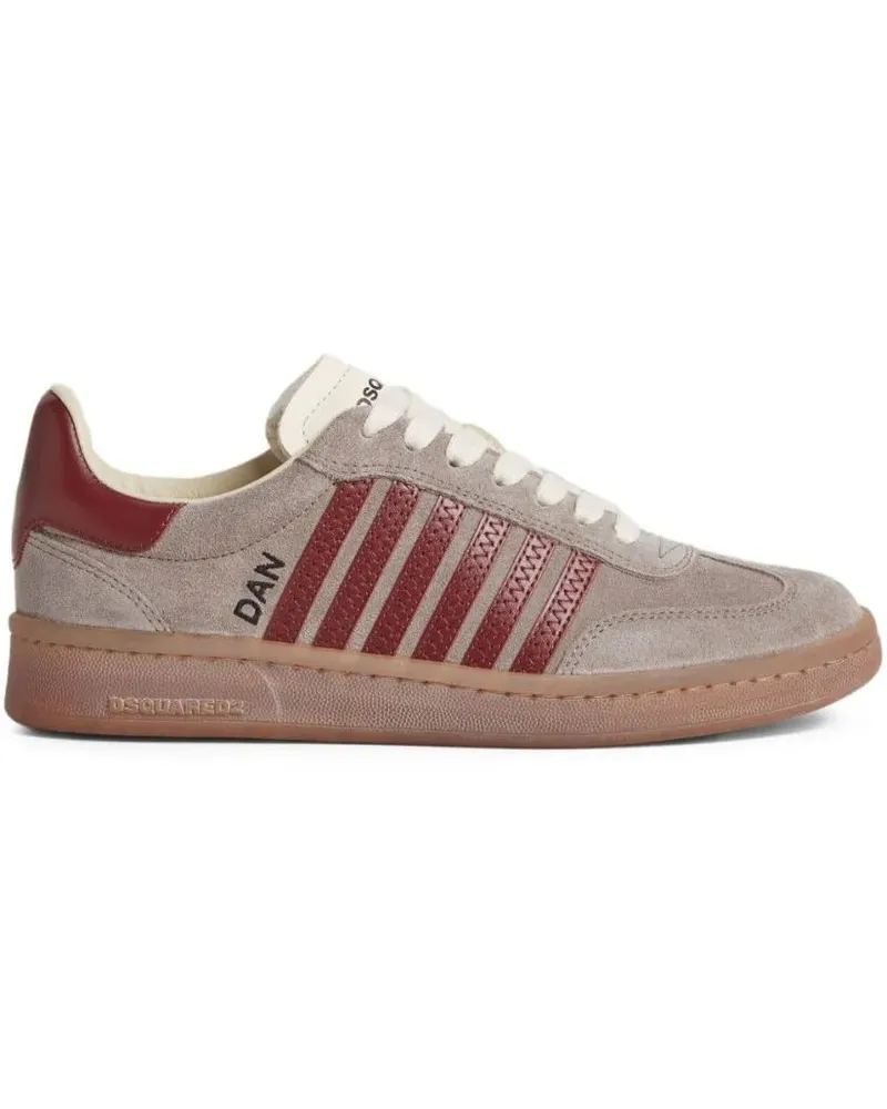 Dsquared2 Low-Top Sneaker Low-Top Sneakers With Suede And Leather Accents braun Braun