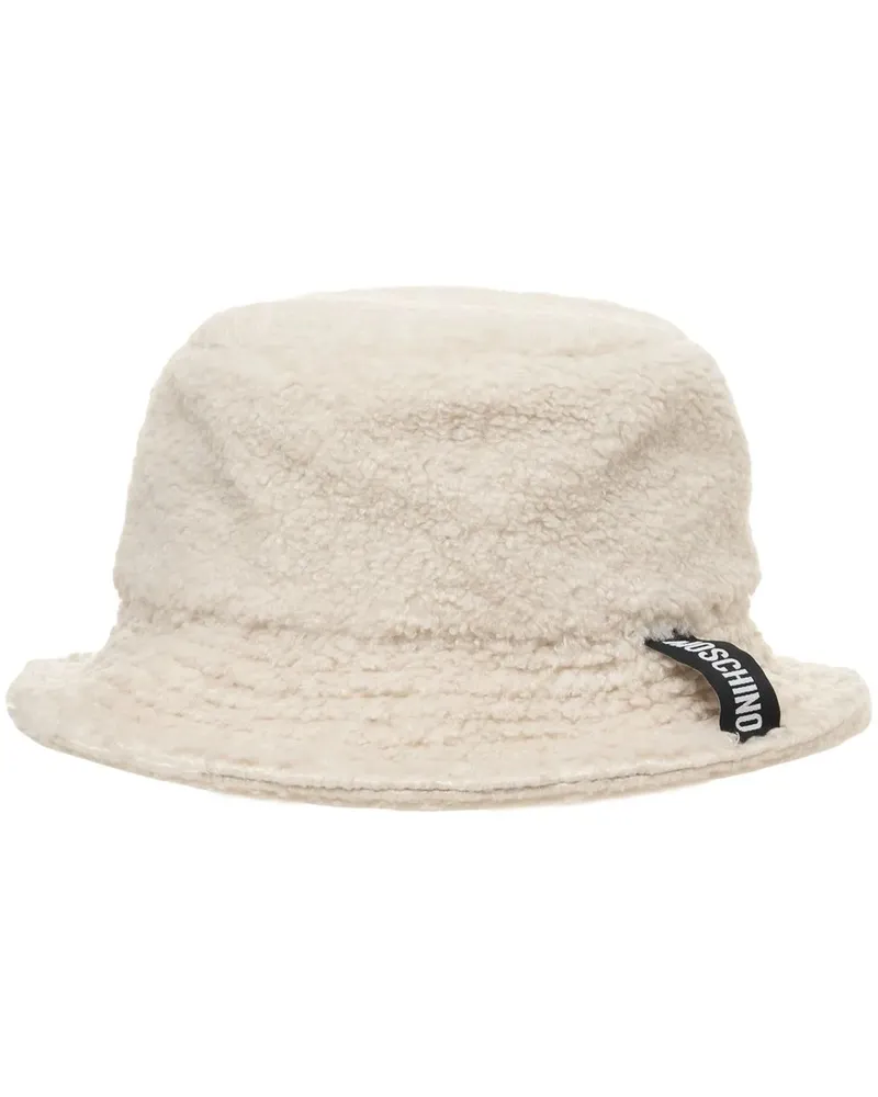 Moschino Crossbody Bags Faux fur bucket hat weiß Weiß