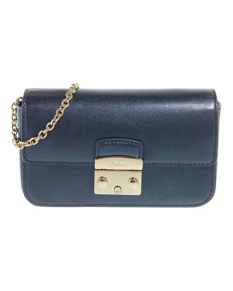 Furla Crossbody Bags Metropolis Mini Crossbody - Vitello Gardena Metal Blau