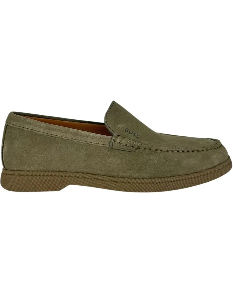 HUGO BOSS Loafer Heren Loafer grün Grün