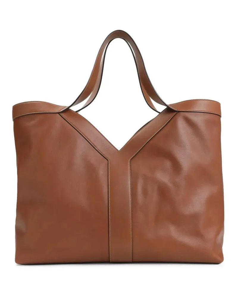 Saint Laurent Hobo Bags Brown Leather Bag braun Braun