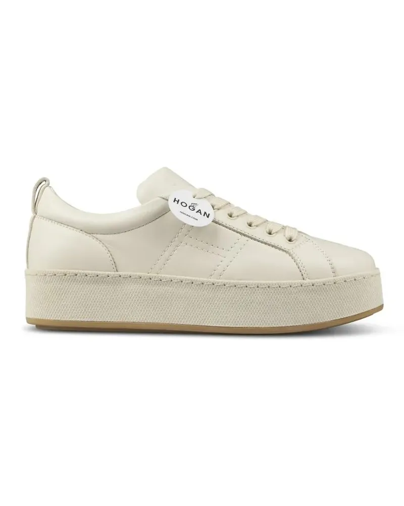 Hogan Low-Top Sneaker Chunky Platform Sneakers With Minimalist Design beige Beige