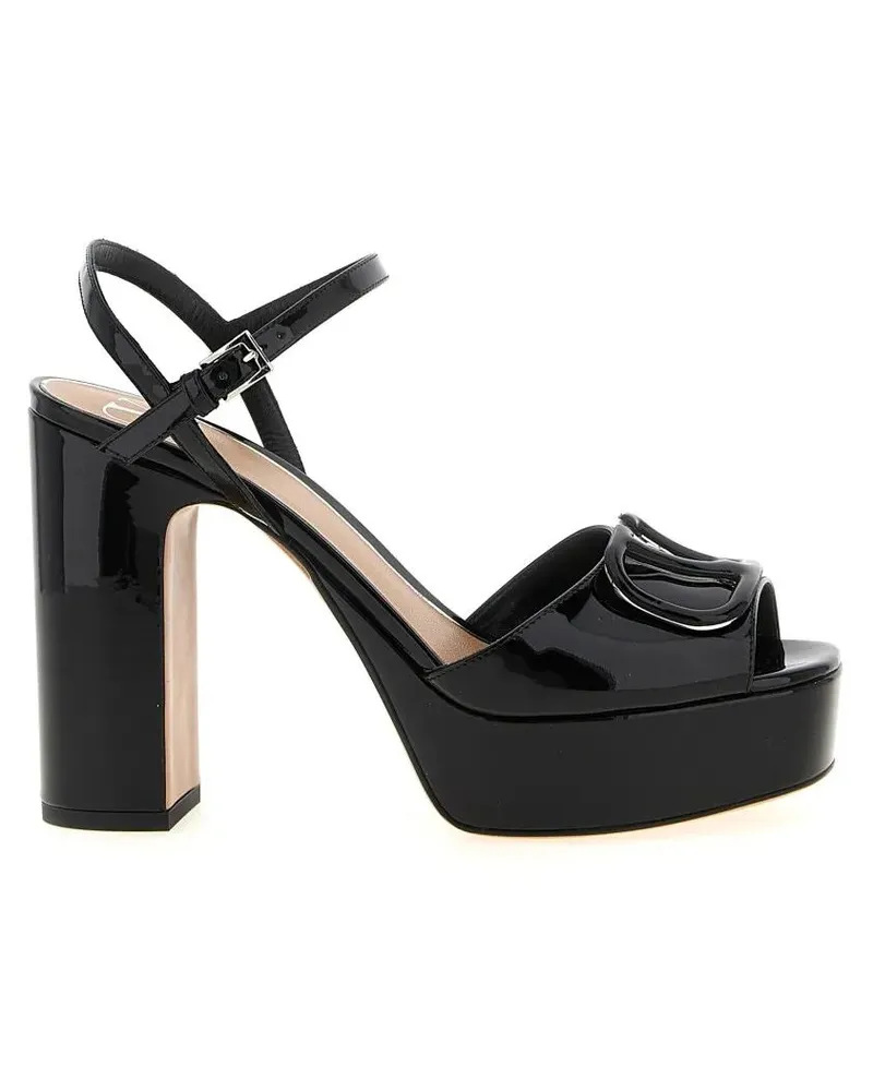 Valentino Garavani Sandalen 'Vlogo' Platform Sandals schwarz Schwarz