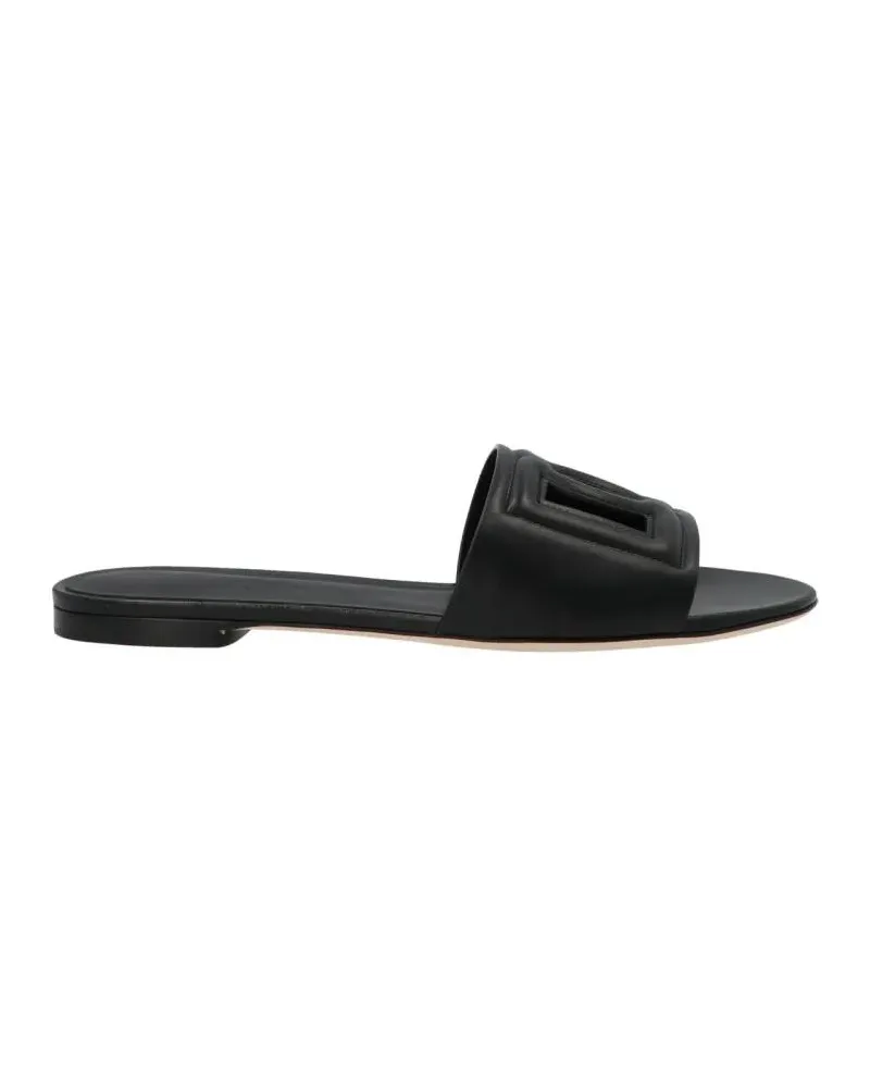 Dolce & Gabbana Sandalen 'Dg Millennials' Slide schwarz Schwarz