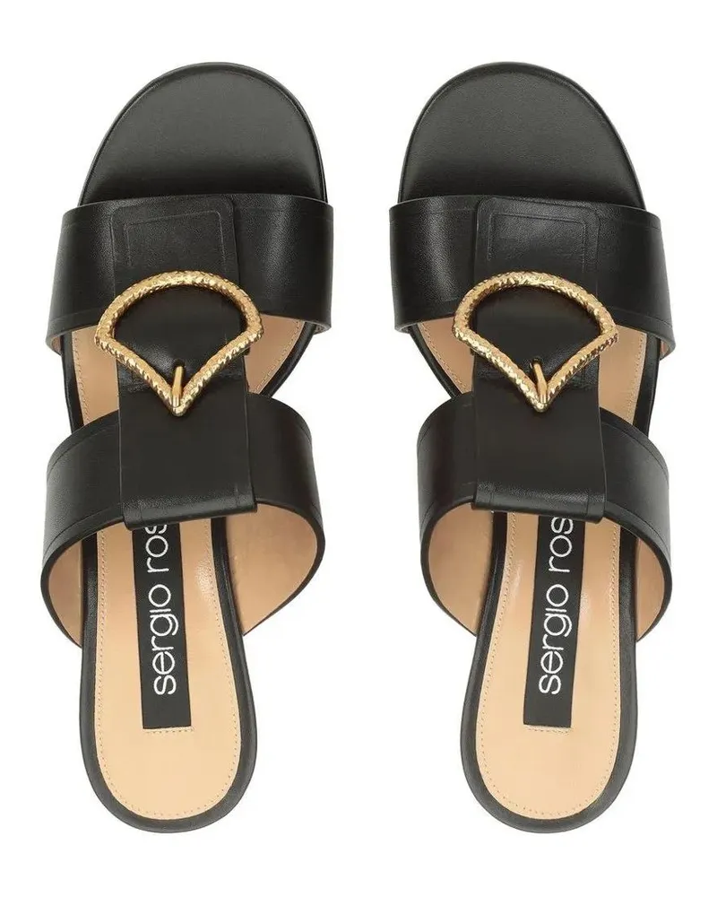 Sergio Rossi Sandalen Sandals Black schwarz Schwarz