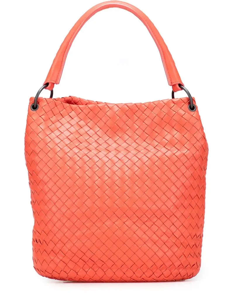 Bottega Veneta Hobo Bags Nappa Intrecciato Bucket Bag orange Orange