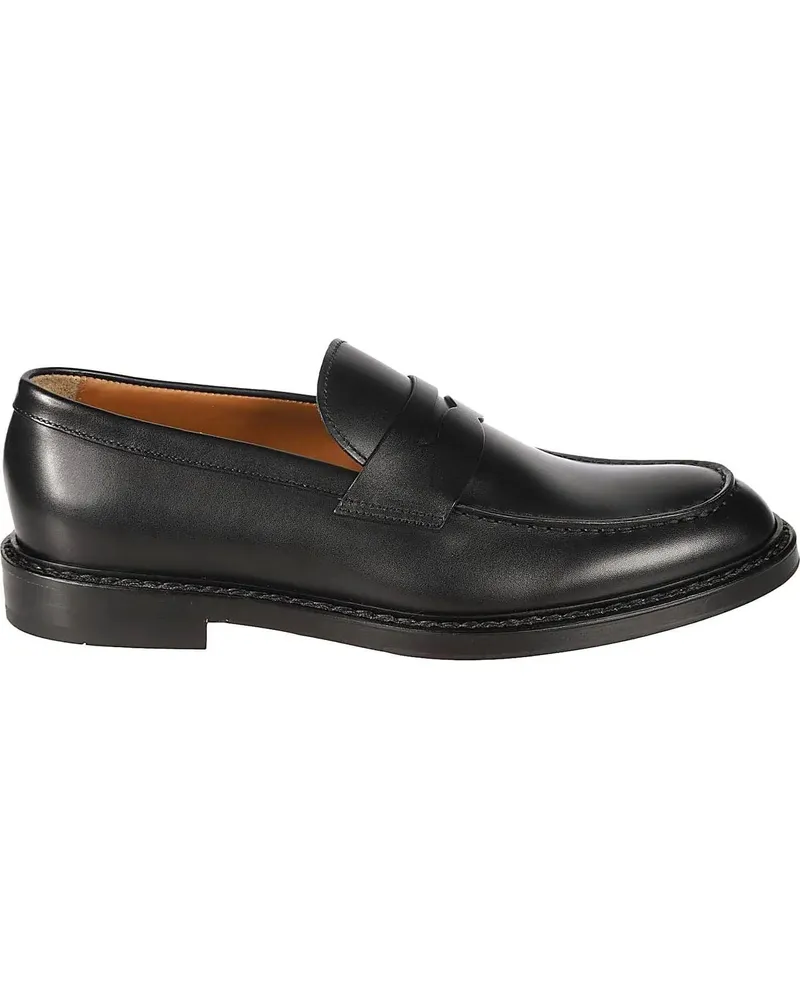 Doucal´s Low-Top Sneaker Penny Loafers Black schwarz Schwarz