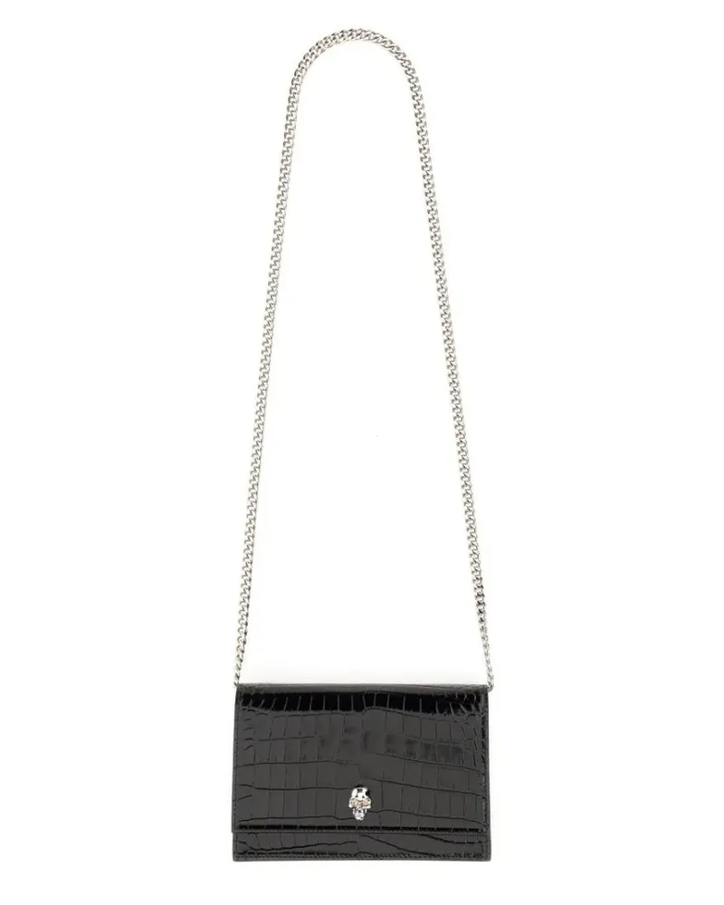 Alexander McQueen Hobo Bags Mini Skull Bag schwarz Schwarz