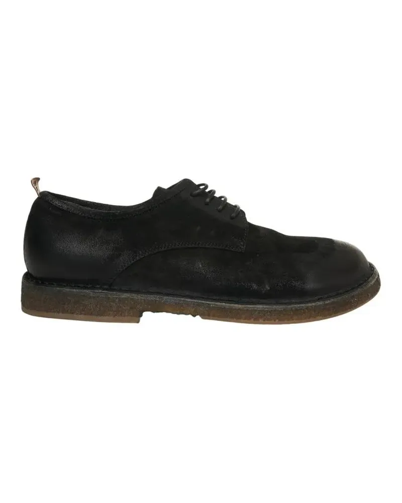 Moma Suede Lace-Up Shoes schwarz Schwarz